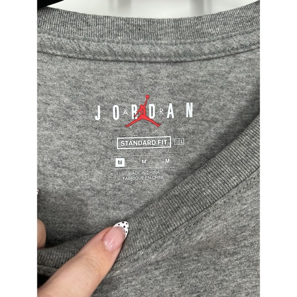 Nike Air Jordan Graphic Big Logo Spell Out Tee Short Sleeve CU1976-091‎ Medium - Picture 4 of 7